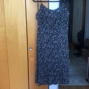 LOFT Soft Floral Midi Dress